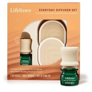 Lifelines Everyday Portable Essential Oil Diffusers 2-Pack‎